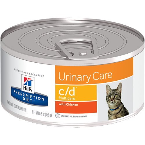Hill's Prescription Diet c / d Multicare Urinary Care с куриным консервированным кормом для кошек 24 / 5,5 унции