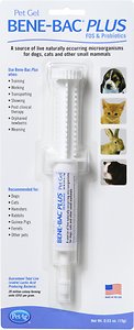 PetAg Bene-Bac Plus FOS & Probiotics Gel Supplement, 15g syringe
