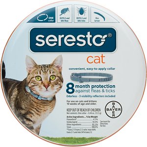 Seresto 8 Month Flea & Tick Prevention Collar for Cats & Kittens