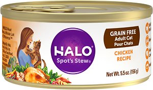 Halo Chicken Recipe Grain-Free Adult Canned Cat Food