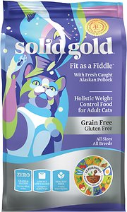 Solid Gold Fit as a Fiddle with Fresh Caught Alaskan Pollock Grain-Free Adult Dry Cat Food