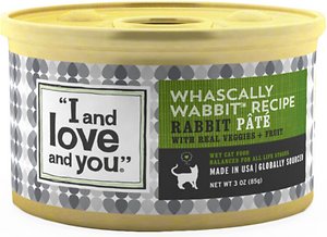 I and Love and You Whascally Wabbit Pate Grain-Free Canned Cat Food