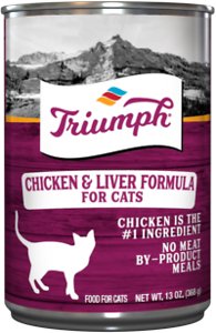 Triumph Chicken 'N Liver Formula Canned Cat Food