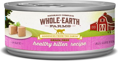 Whole Earth Farms Grain-Free Real Healthy Kitten Recipe Canned Cat Food