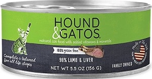 Hound Gatos Lamb Lamb Liver Canned Cat Food, The Cat 24
