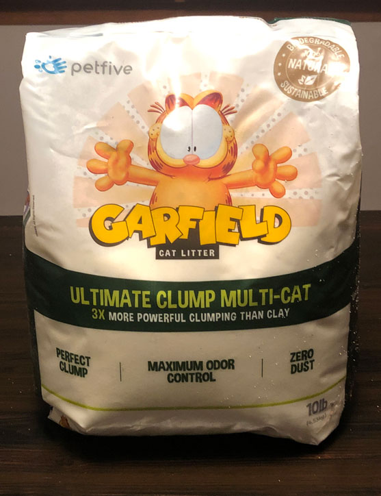 Another variety of Garfield Cat Litter is the Ultimate Clump Multi-Cat formula.