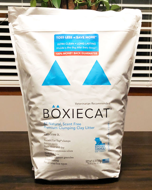 A third variety of Boxiecat Litter is the Premium Unscented formula.